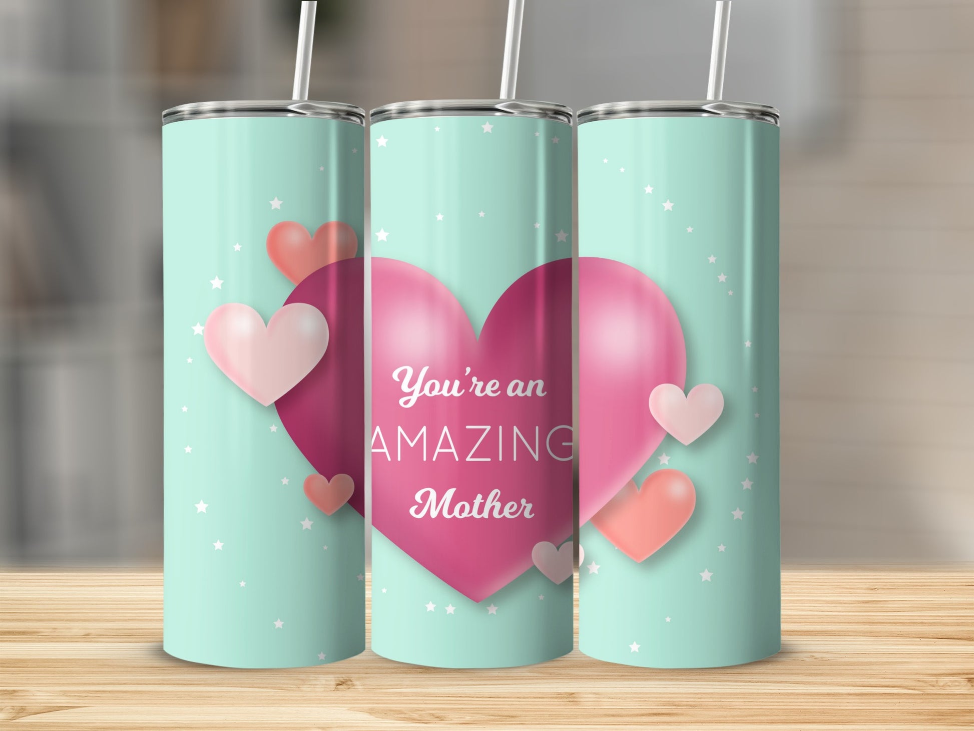 You're an Amazing Mother Heart Design Tumbler