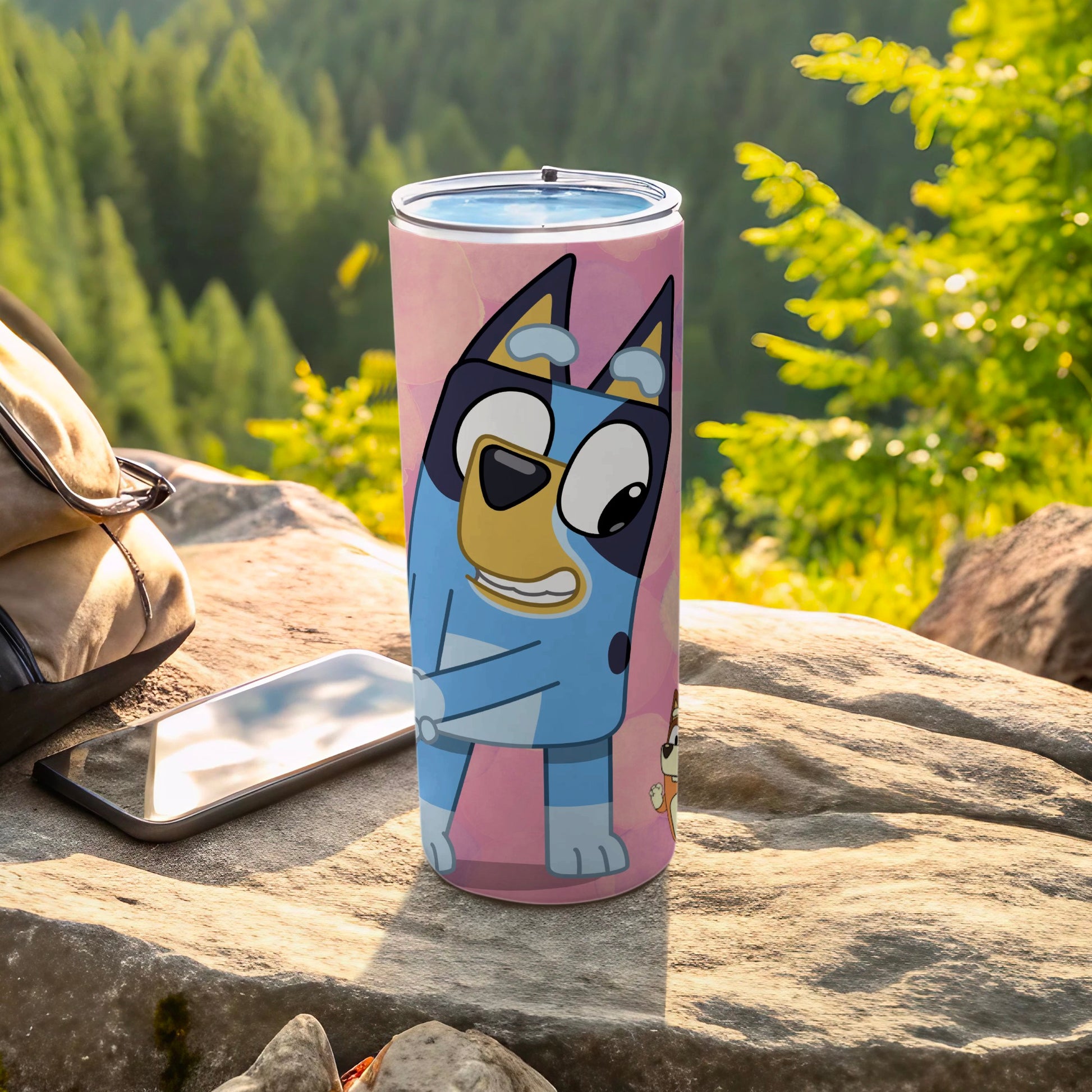 Blue Cartoon Character Stainless Steel Tumbler Cup