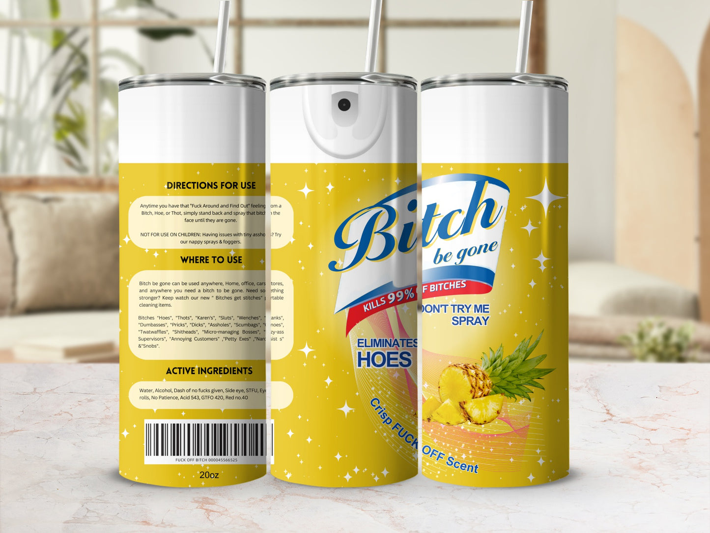 Bitch Be Gone Spray Kills 99% of Bitches Eliminate Hoes