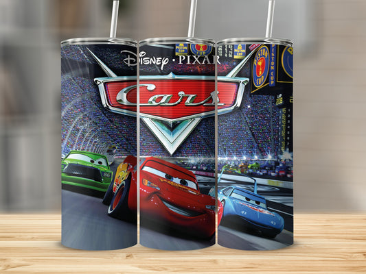 Disney Pixar Cars Race Track Tumbler with Straw