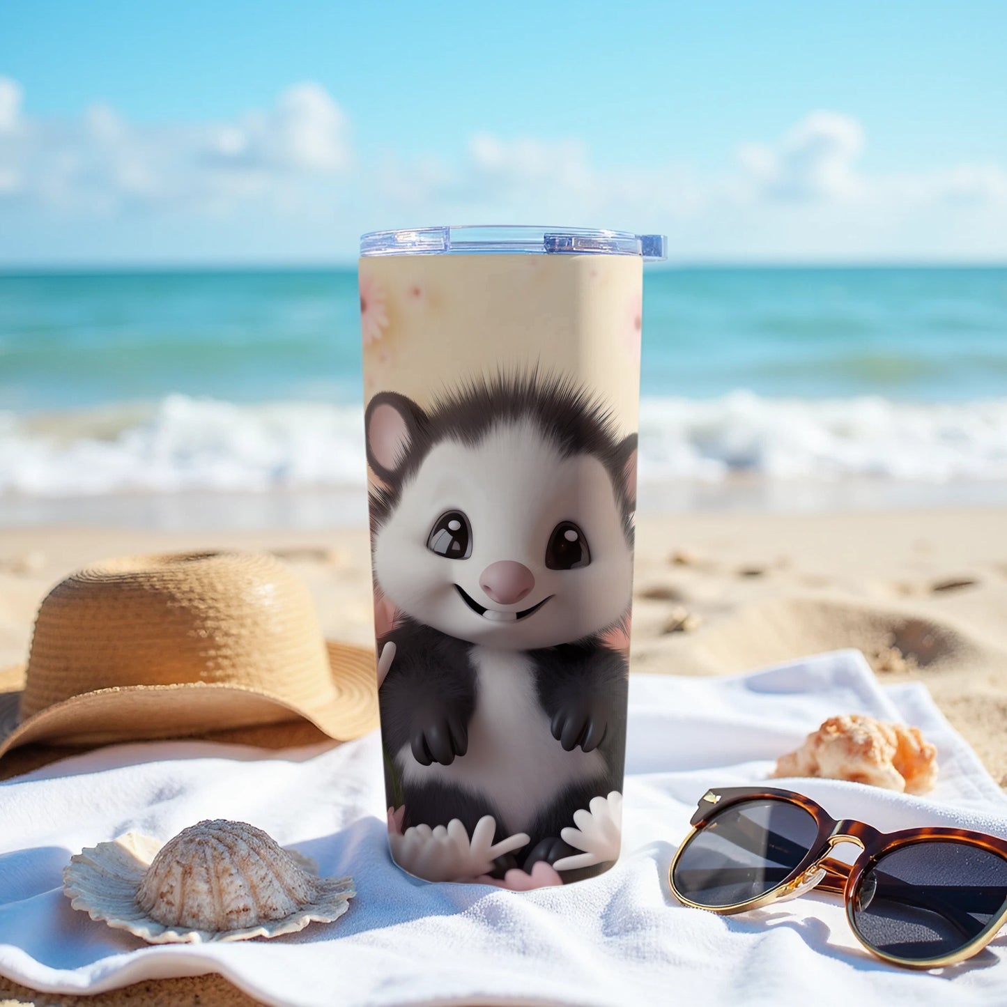 Adorable Baby Opossum Beach Ocean Tumbler product type
Tumbler, Opossum, Cute Opossum, Baby Opossum, Possum Print, Beach Vibes, Ocean Scene, Summer Fun, Travel Mug, Animal Art, Wildlife Lover, Adorable Critter, Gift Idea, Beach Life, Drinkware, Vacation Essential, Opossum Design, Cartoon Opossum, Happy Animal, Seaside Companion