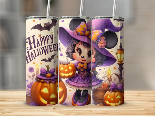 Cute Halloween Witch Design for Tumblers 20 oz