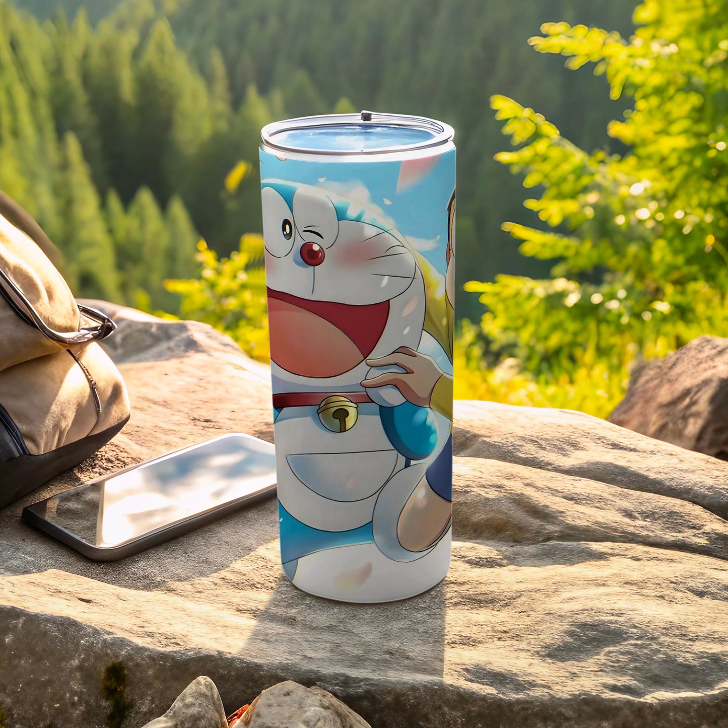 Cartoon Character Outdoor Adventure Tumbler with Lid
