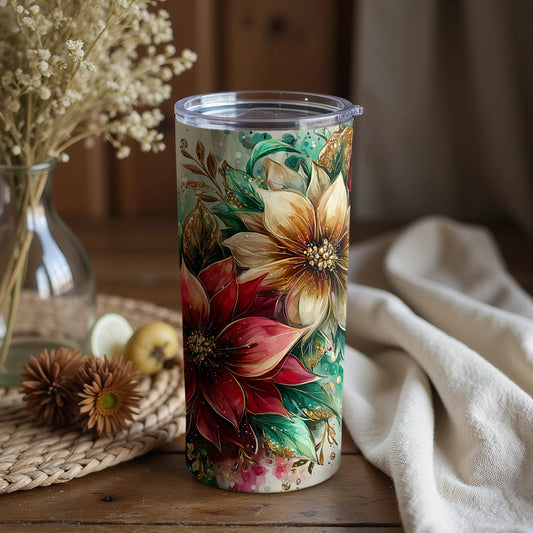 Floral Art Tumblers Perfect for Gifts or Personal Use