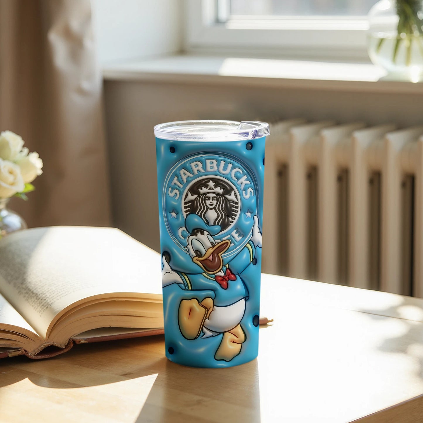 Disney Donald Duck Starbucks Themed Tumbler
