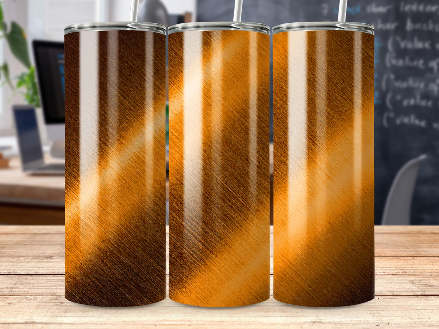 Orange Texture Line Gradient Background Image for Sublimation Tumblers