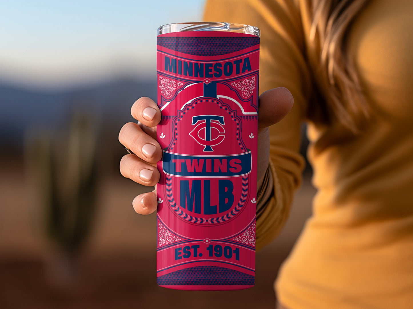 Minnesota Twins MLB Est. 1901 Design For Fans Tumbler