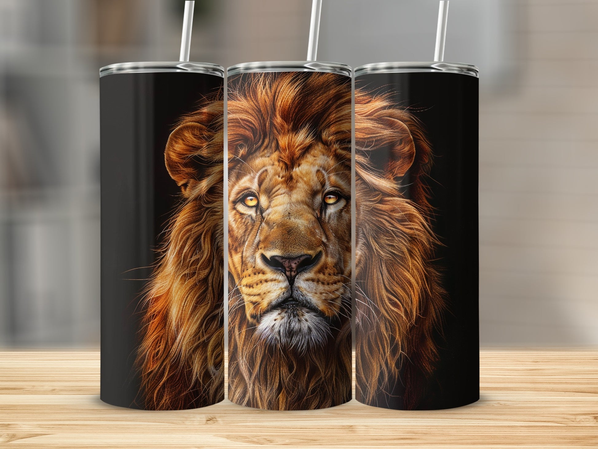 Majestic Lion Face Design Tumbler product type