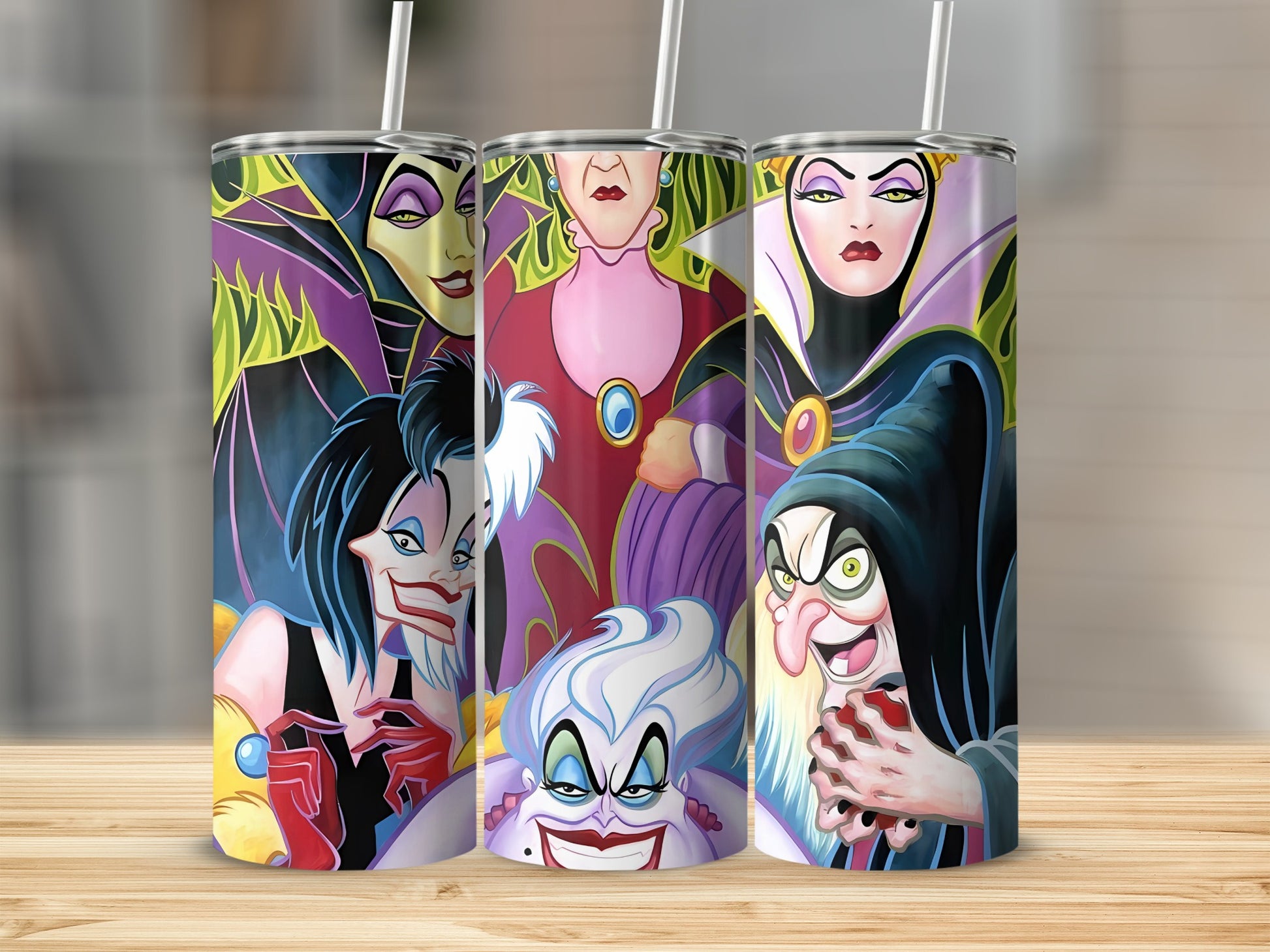 Disney Villains Tumbler Cup with Characters Design