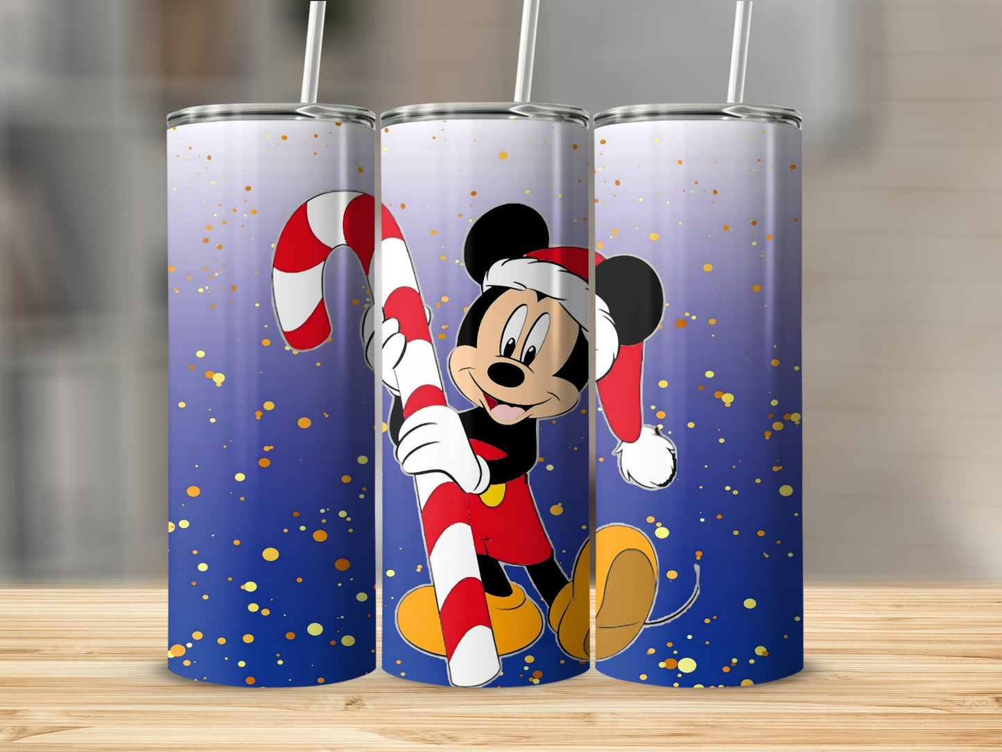 Disney Mickey Mouse Christmas Tumbler with Candy Cane