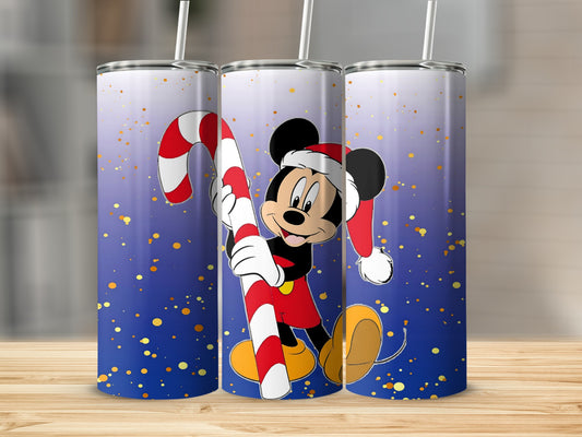 Disney Mickey Mouse Christmas Tumbler with Candy Cane
