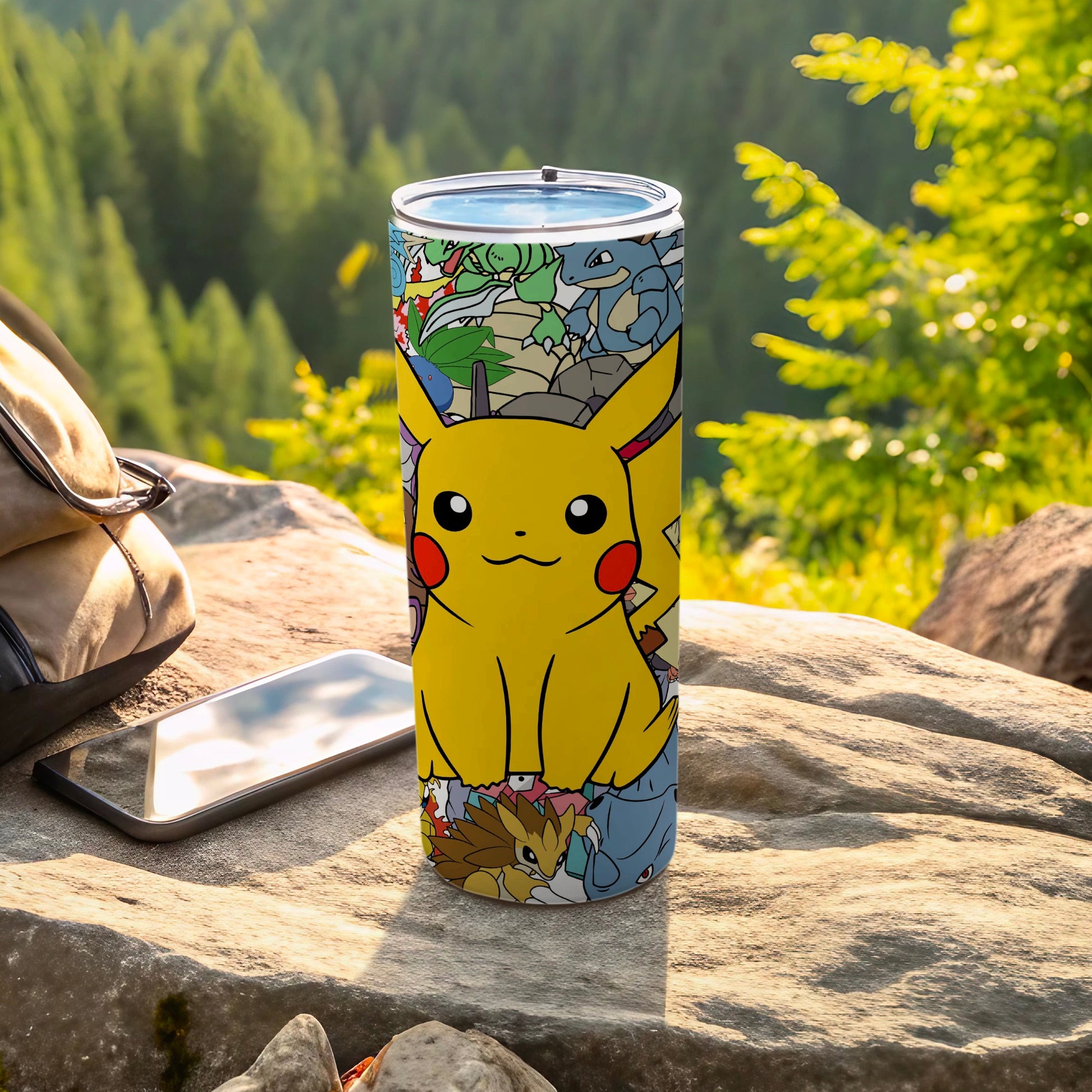 Pikachu and Friends Travel Tumbler for Outdoor Lovers