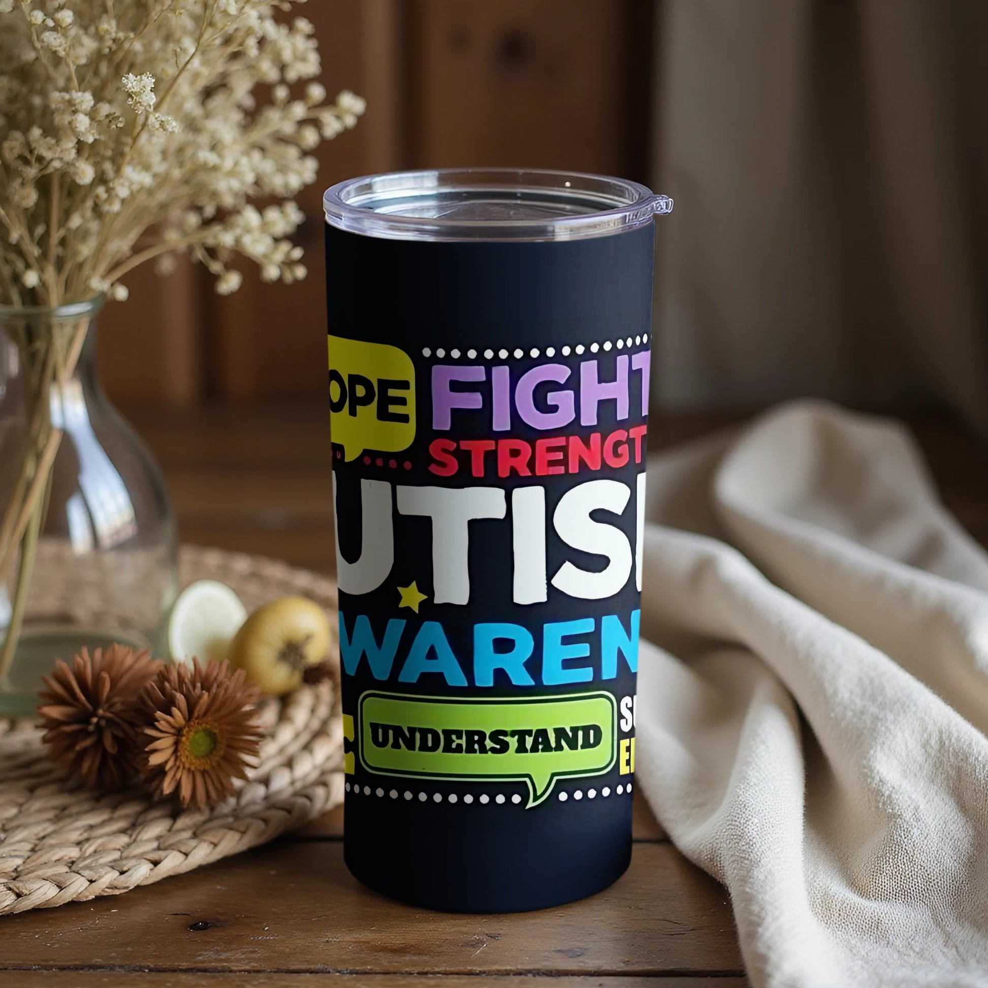 Inspirational Autism Awareness Tumbler for Daily Use