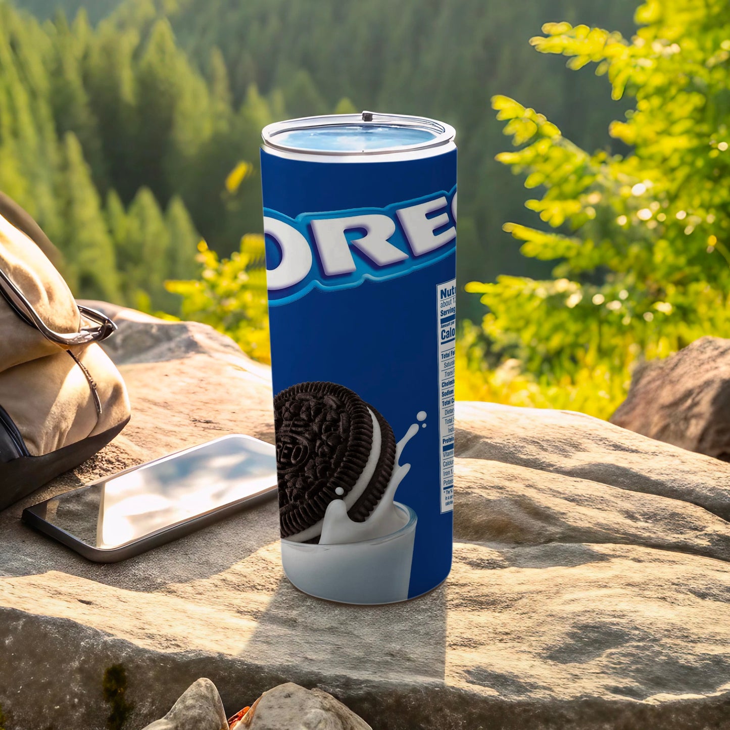 Oreo Cookie Milk Splash Blue Tall Hot Cold Drink product type