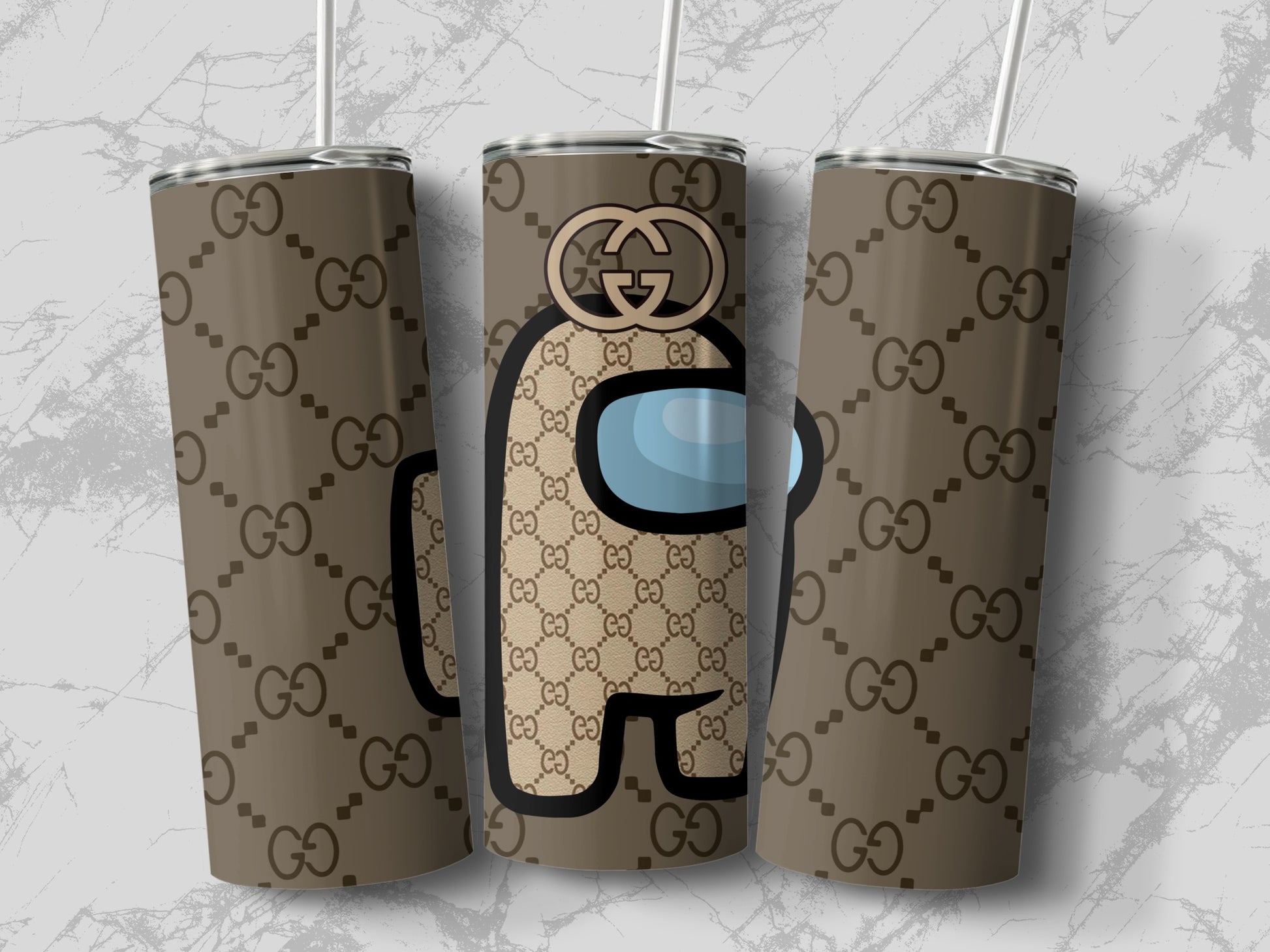 Trendy Imposer Print Design Stainless Steel Tumbler