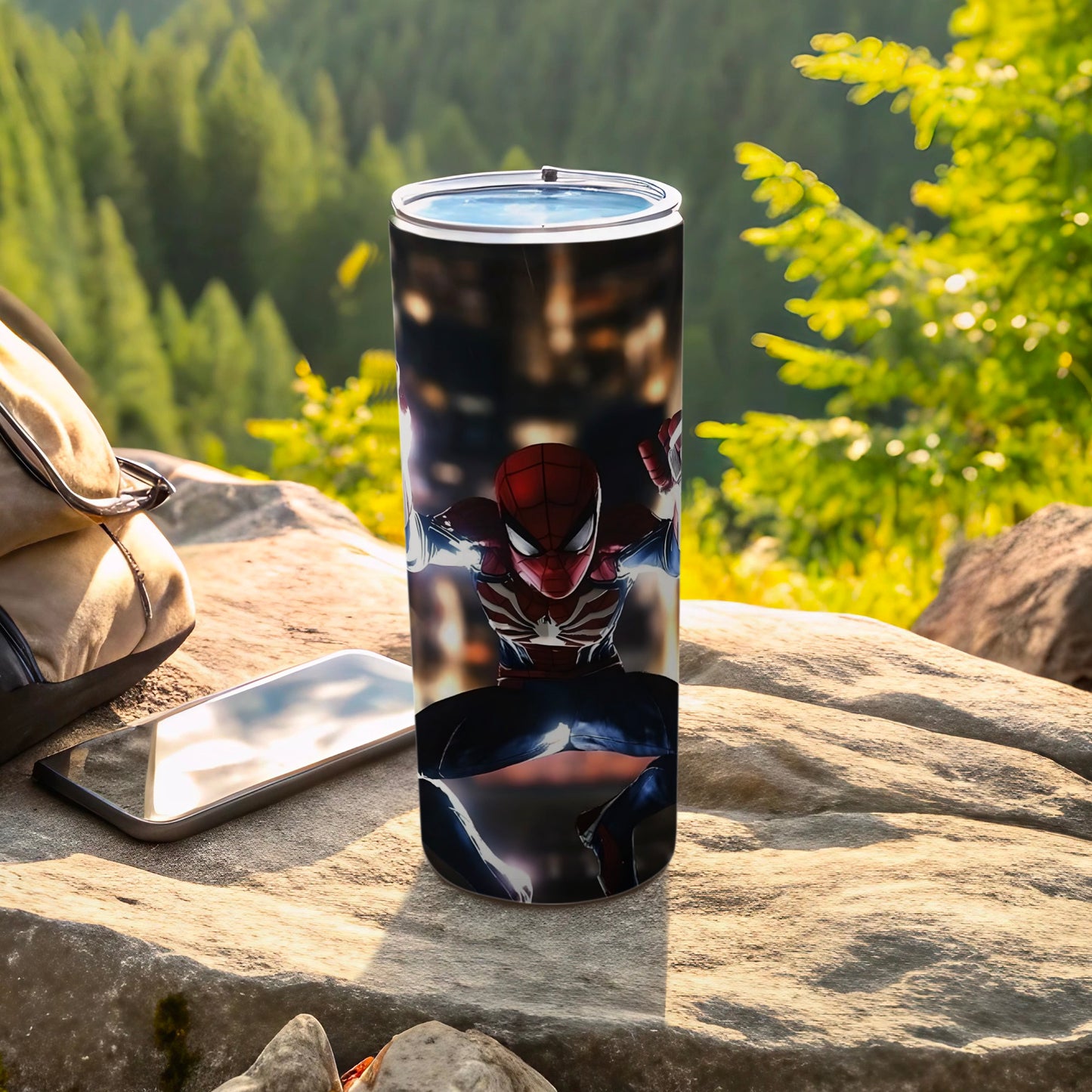 Spider-Man Themed Stainless Steel Insulated Tumbler