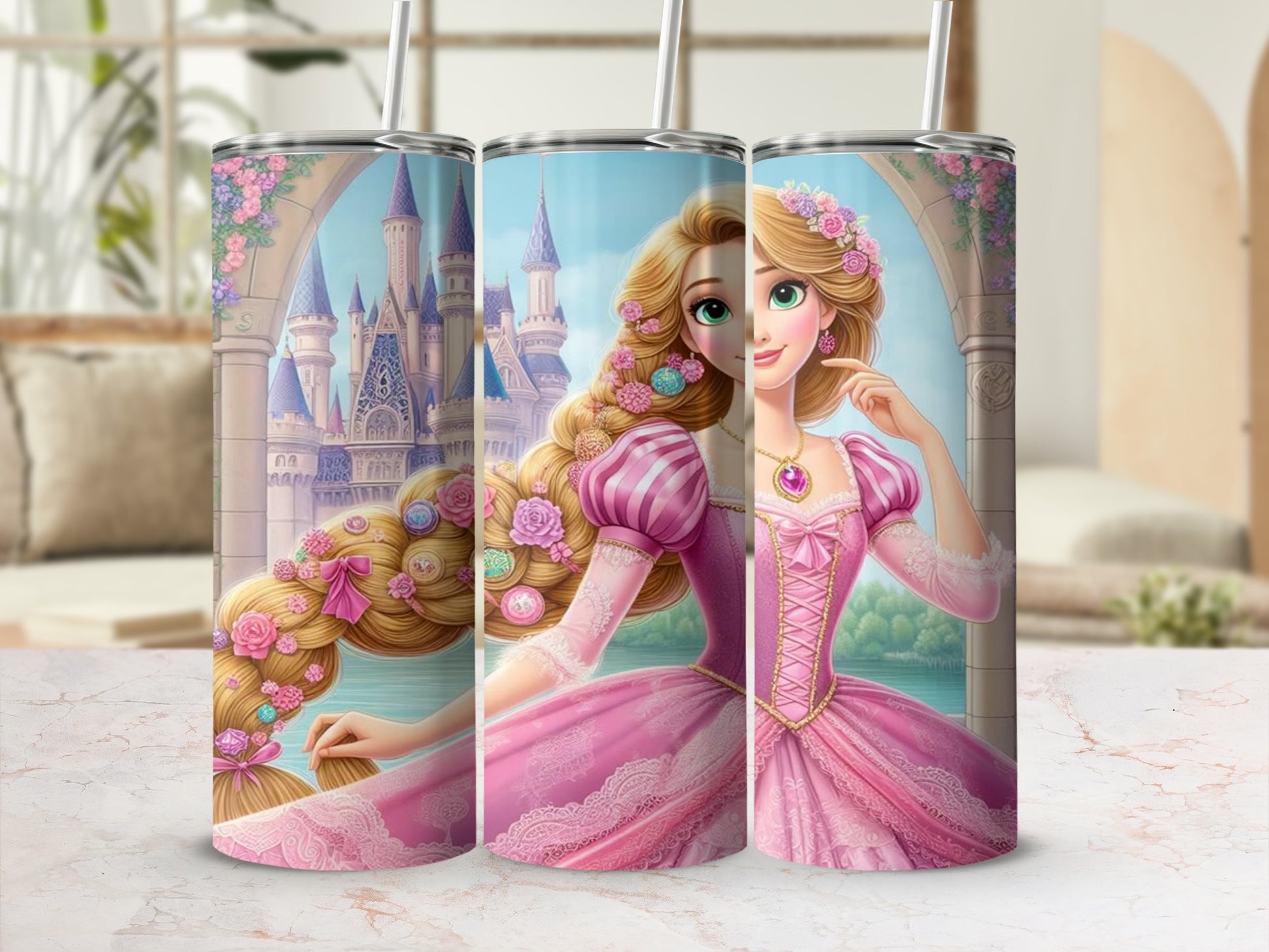 Princess Castle Fantasy Stainless Steel Tumbler