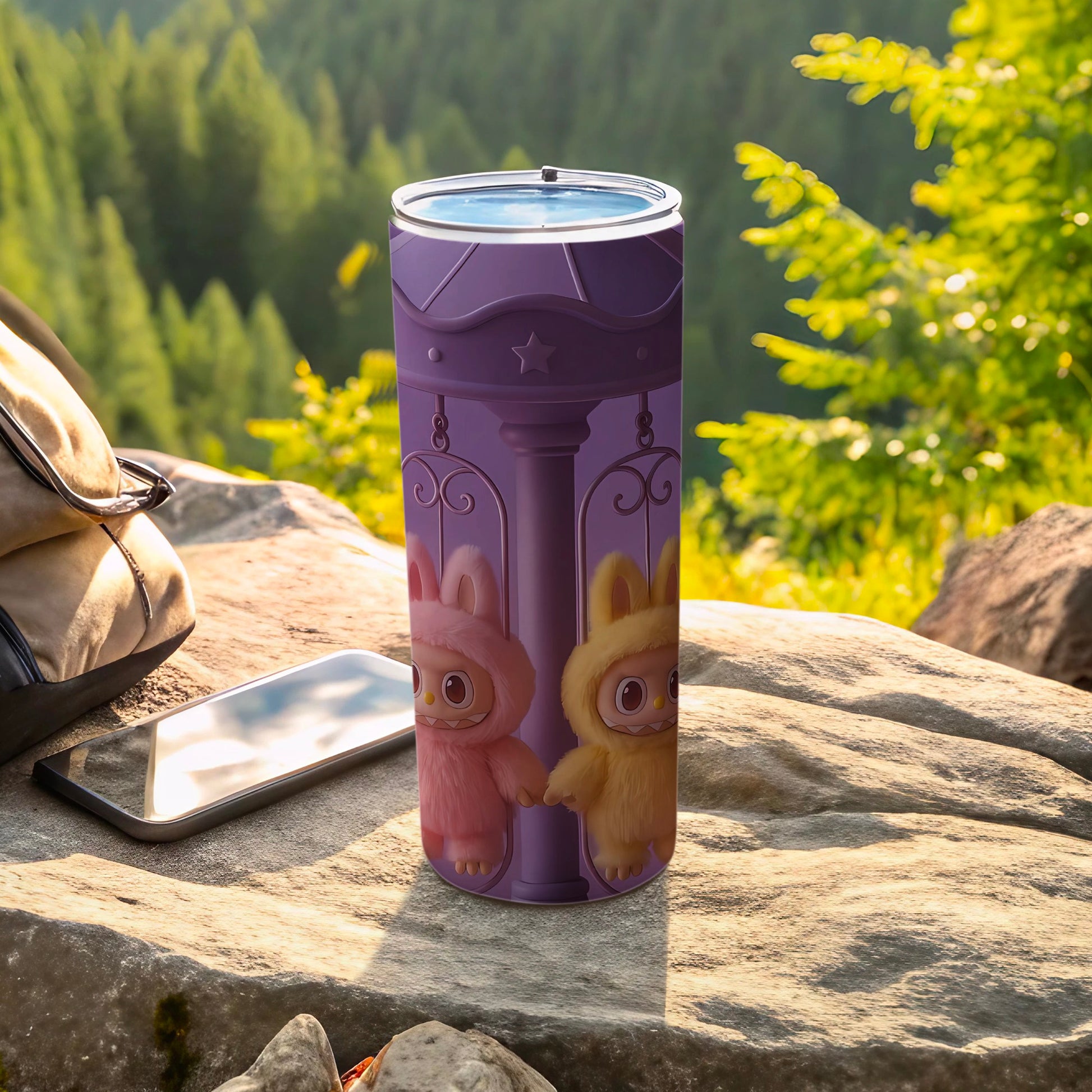 Adorable Cartoon Character Insulated Travel Tumbler