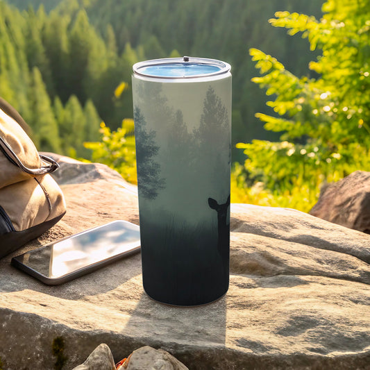 Foggy Forest Deer Silhouette Outdoor Tumbler product type
Tumbler, Deer, Silhouette, Forest, Foggy, Nature, Outdoor, Wilderness, Travel, Camping, Hiking, Animal, Wildlife, Drinkware, Beverage, Container, Rustic, Scenic, Adventure, Outdoorsman