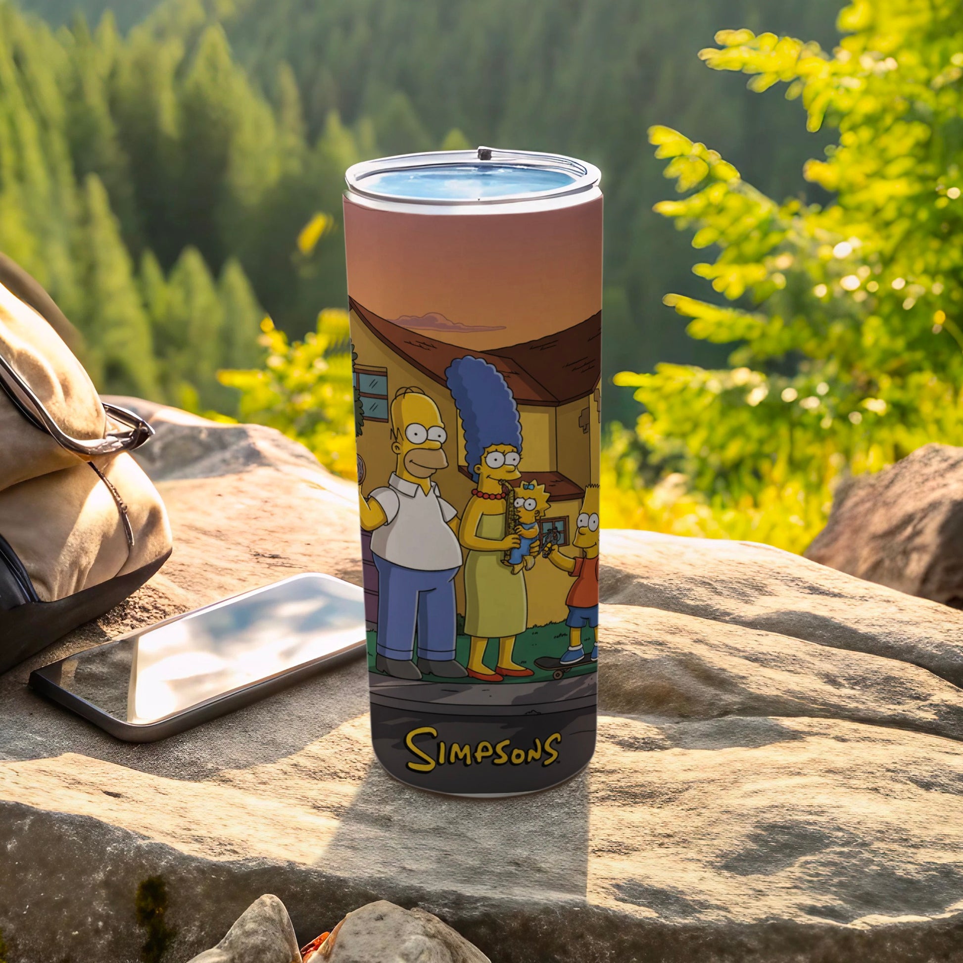 Simpsons Family Outdoor Adventure Travel Mug
