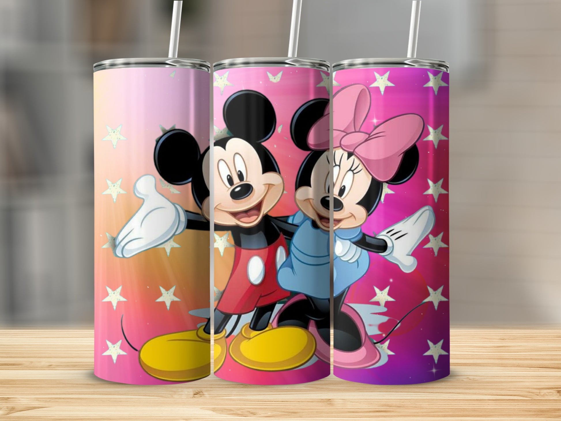 Mickey Mouse and Minnie Mouse Starry Tumbler