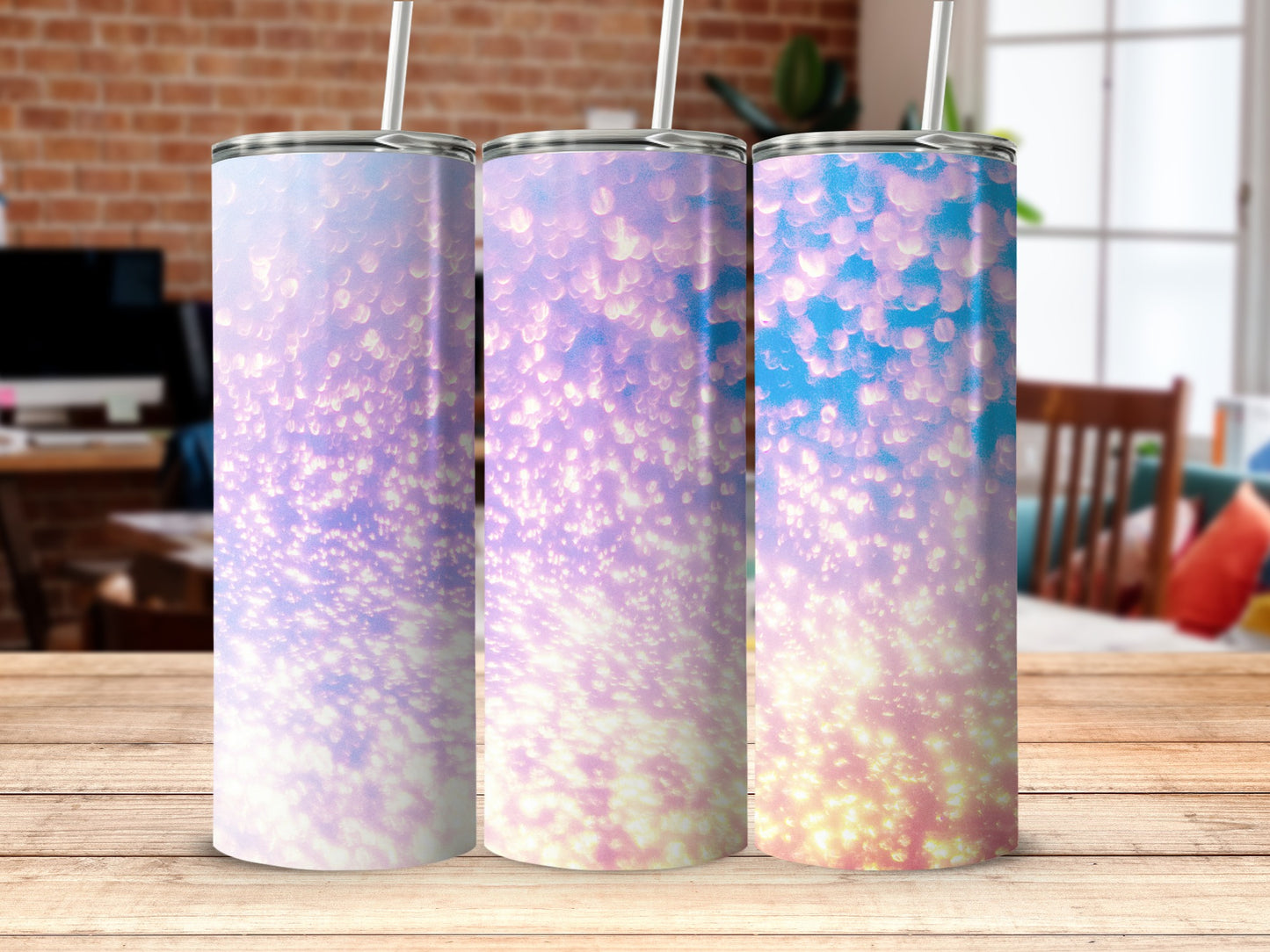 Iridescent Sparkle Design Tumbler Product