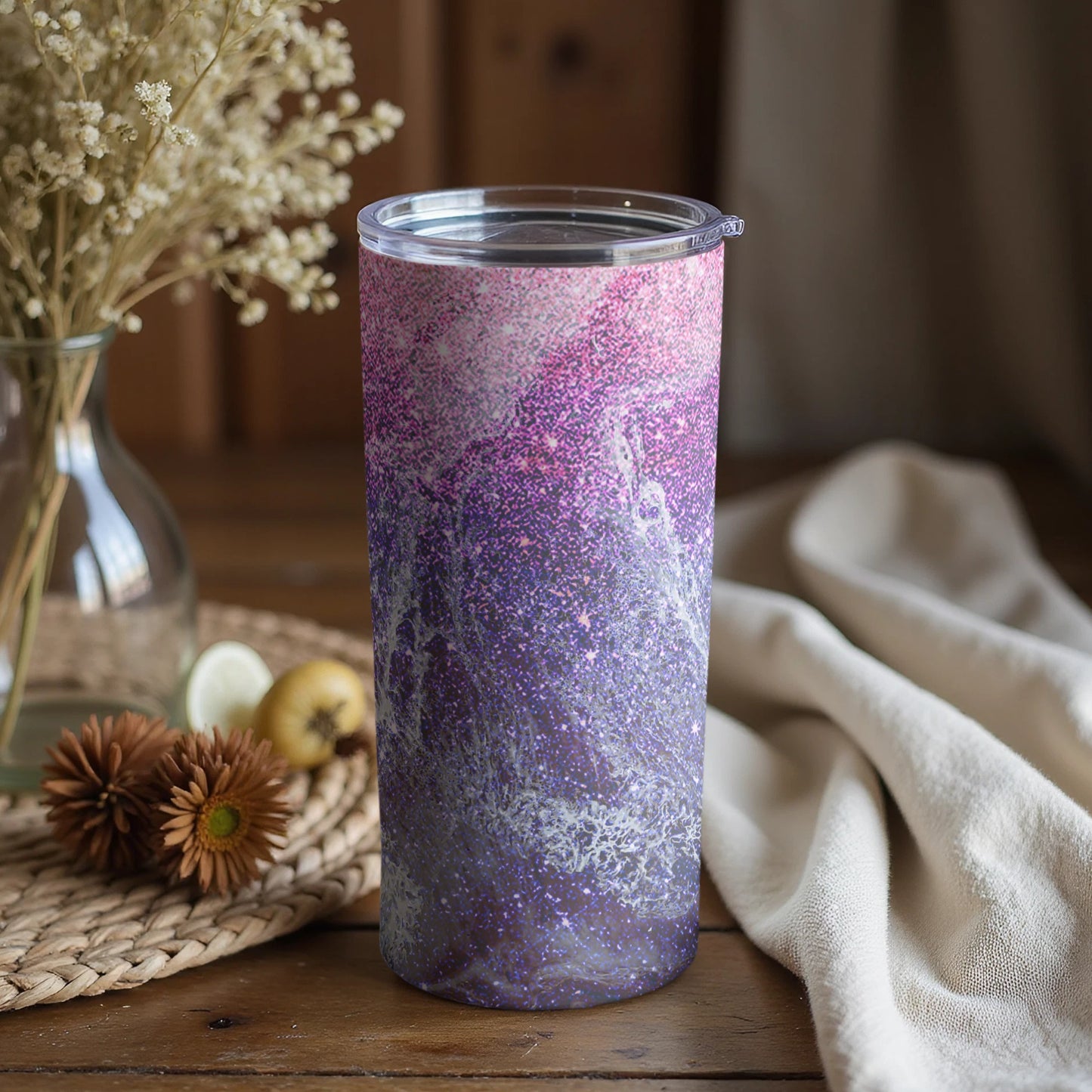 Abstract Purple Marble Design Tumbler Cup Product