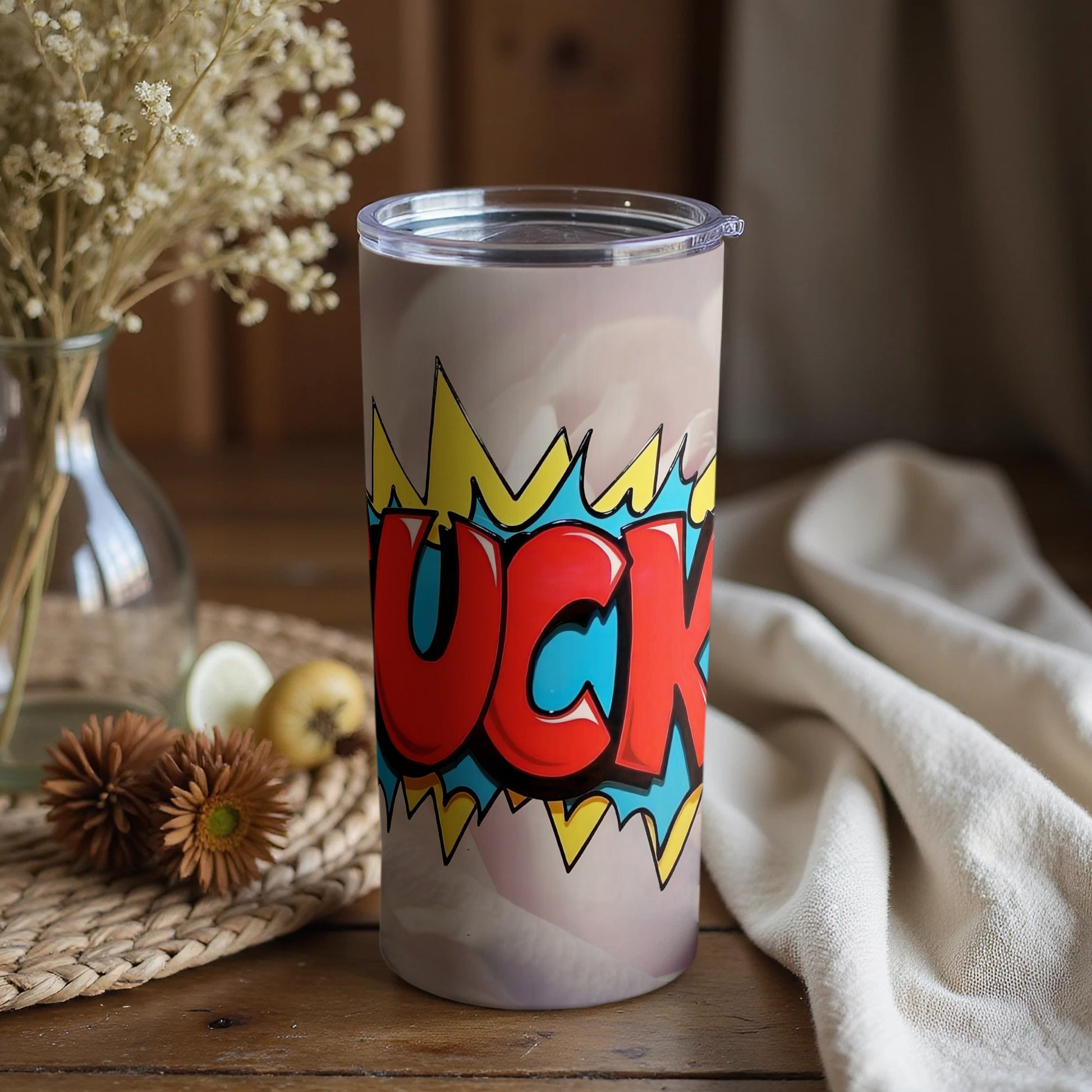 Colorful Suck Design Insulated Tumbler Cup