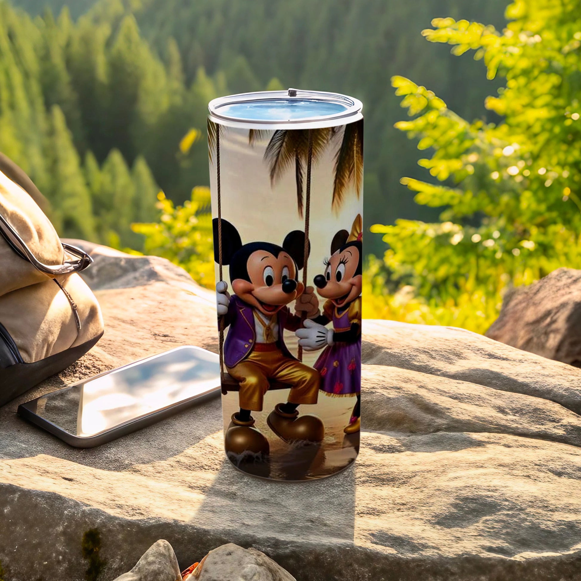 Mickey and Minnie Swinging Scene Tumbler 20oz Cup