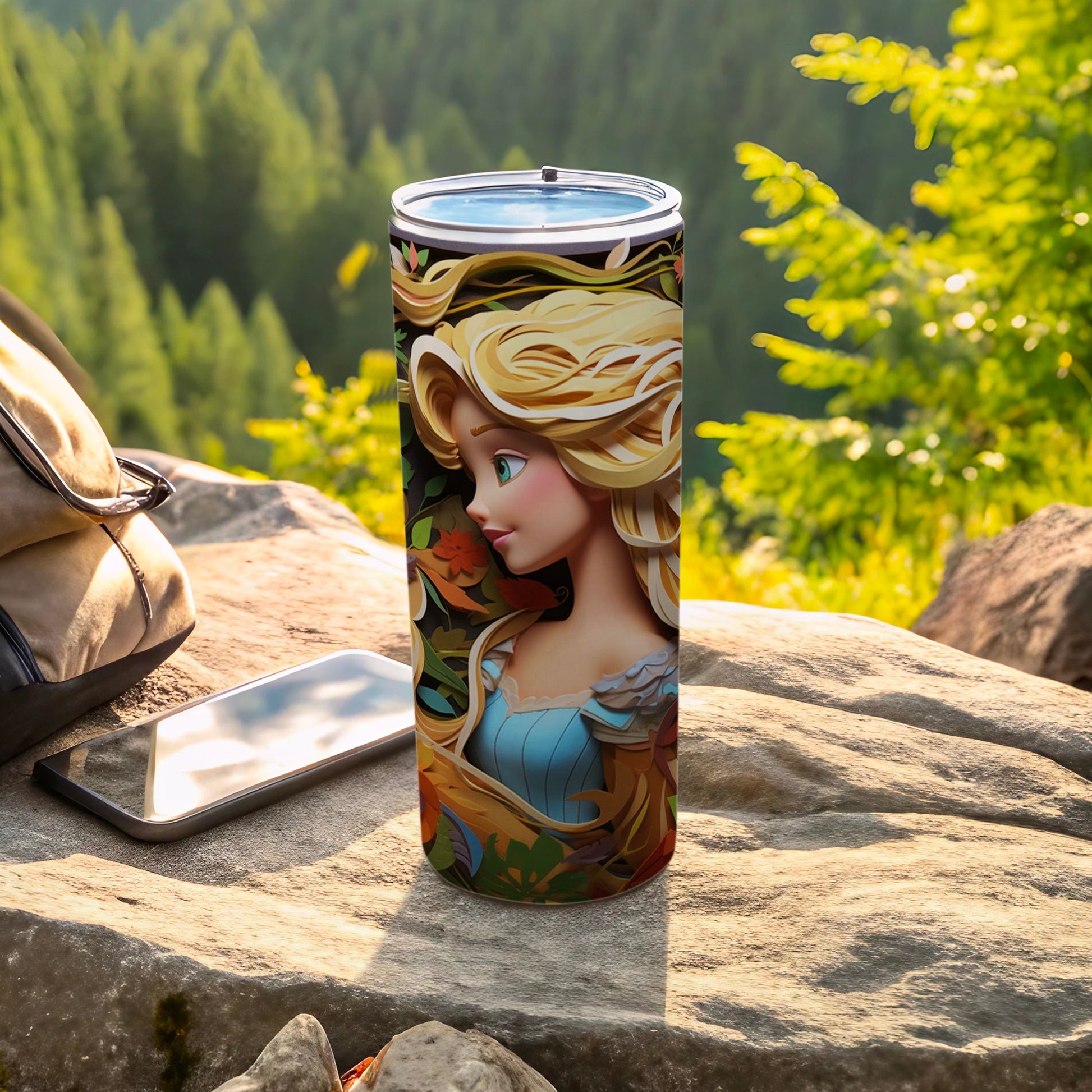 Princess Design Insulated Travel Tumbler for Outdoor Adventures