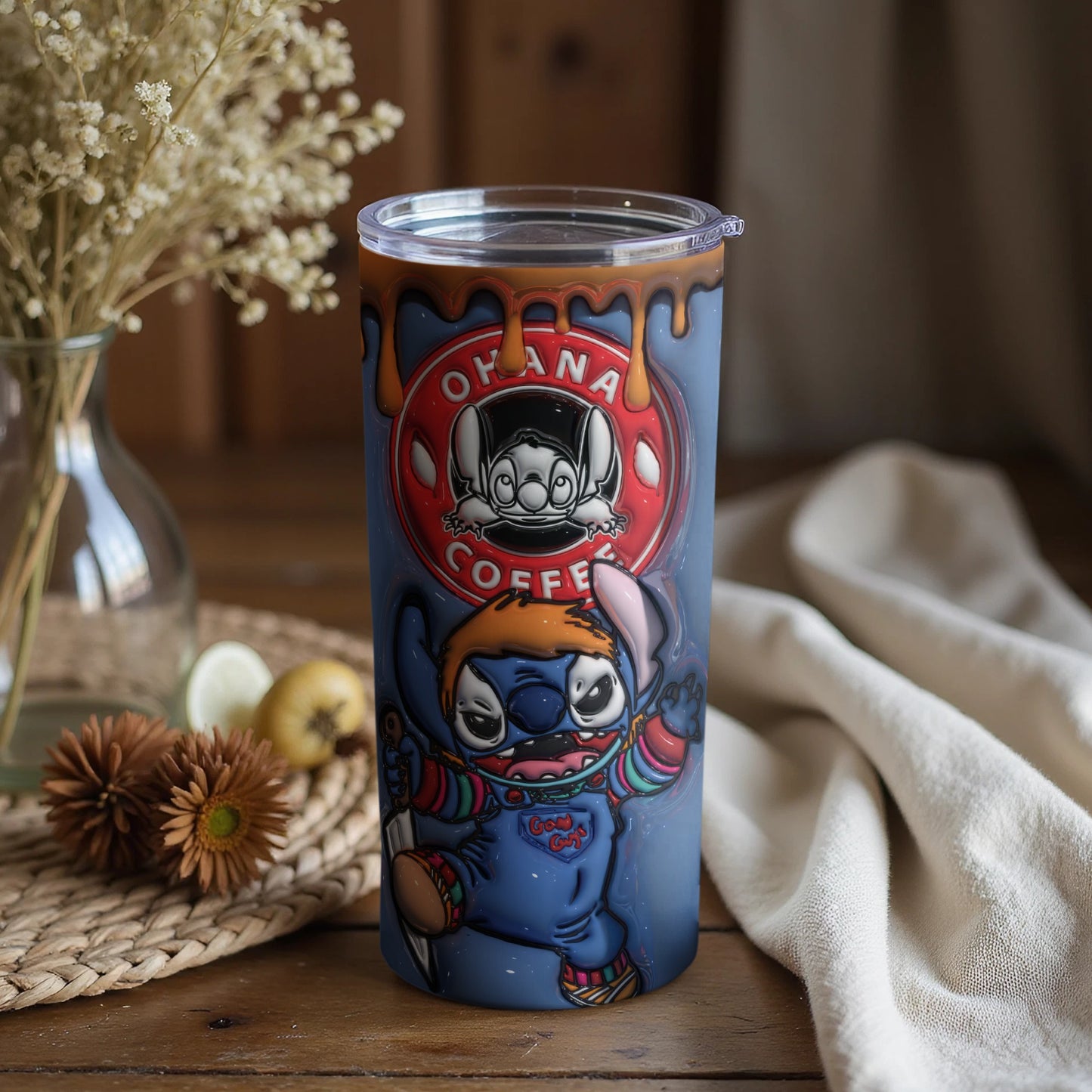 Okana Coffee Stitch Tumbler with LE 626 Design