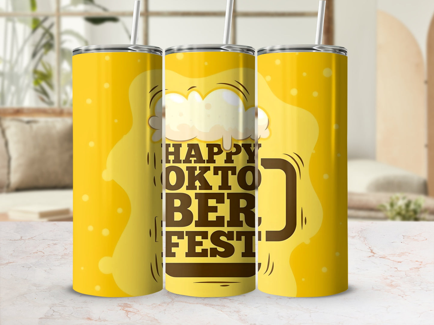 Happy Oktoberfest Beer Themed Tumbler product