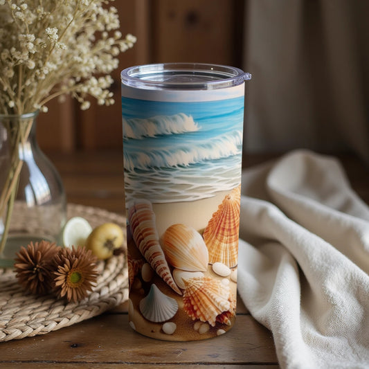 Coastal Shells and Waves Insulated Tumbler Product