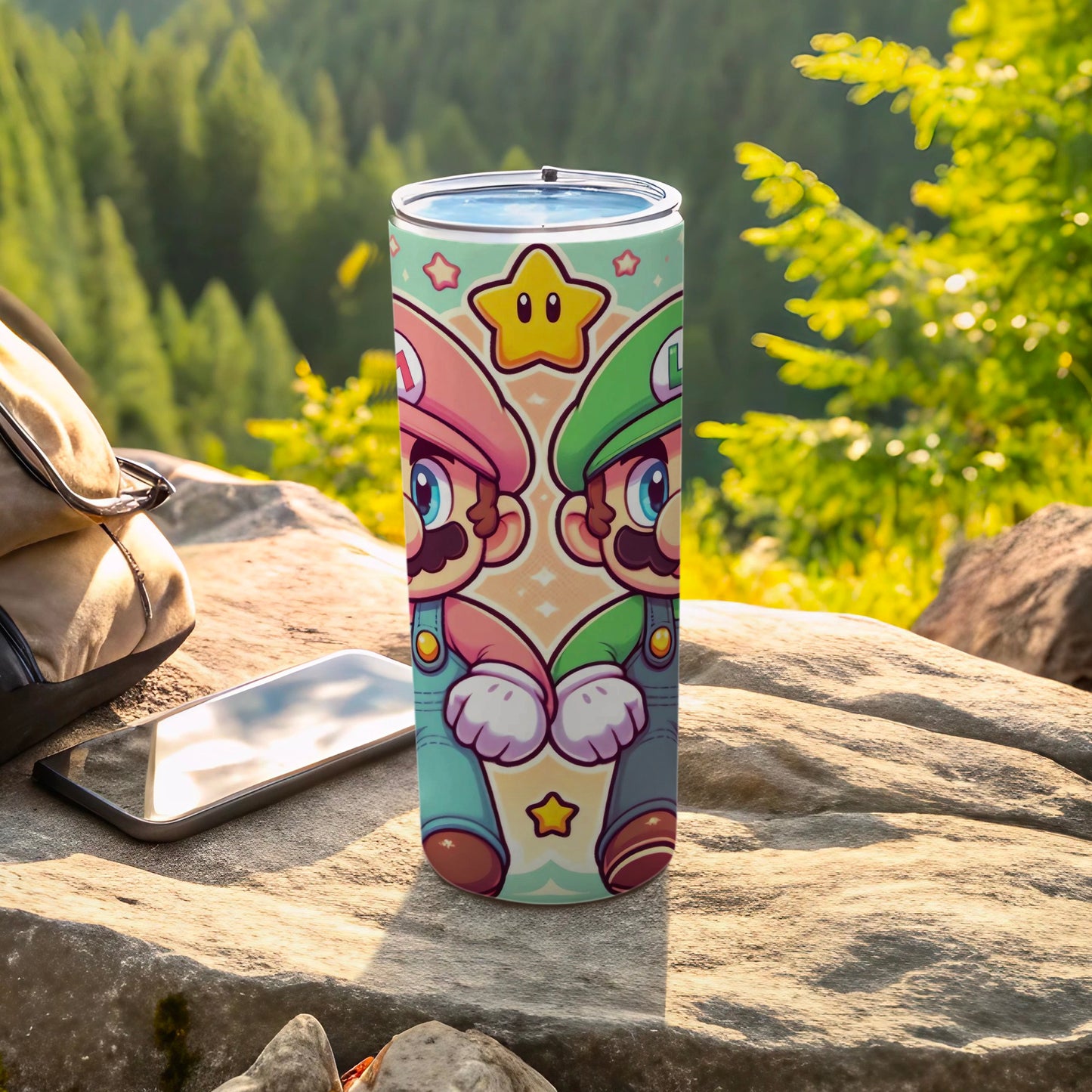 Cute Cartoon Star Characters Outdoor Tumbler 20oz