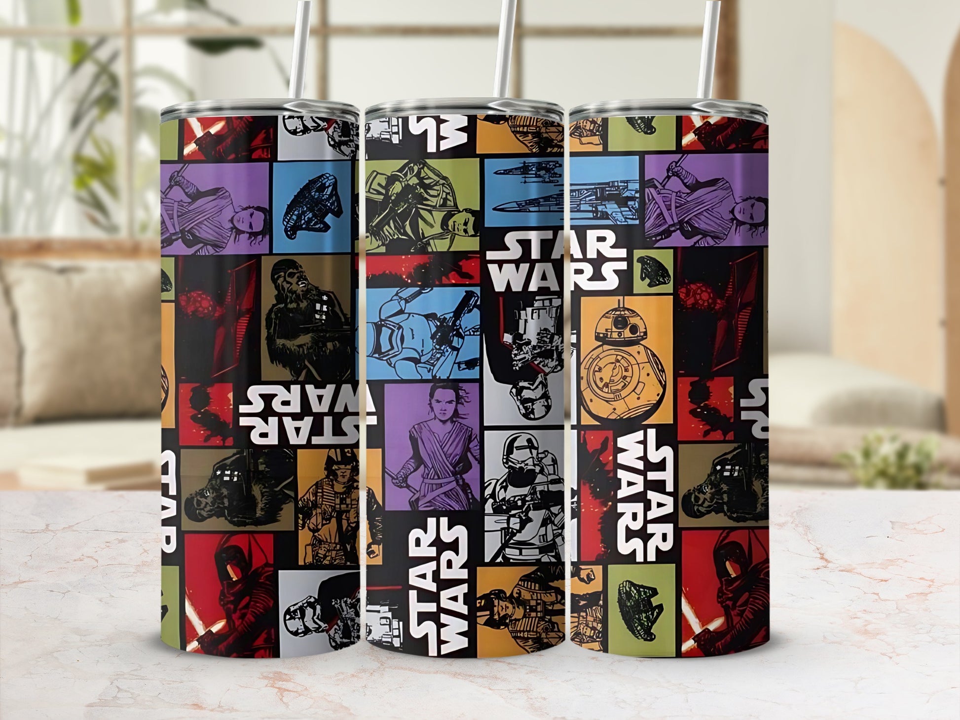 Star Wars Pop Art Iconic Character Tall Tumbler product type