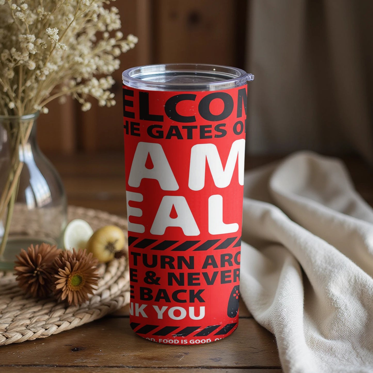 Motivational Thank You Red Tumbler for Everyday Use