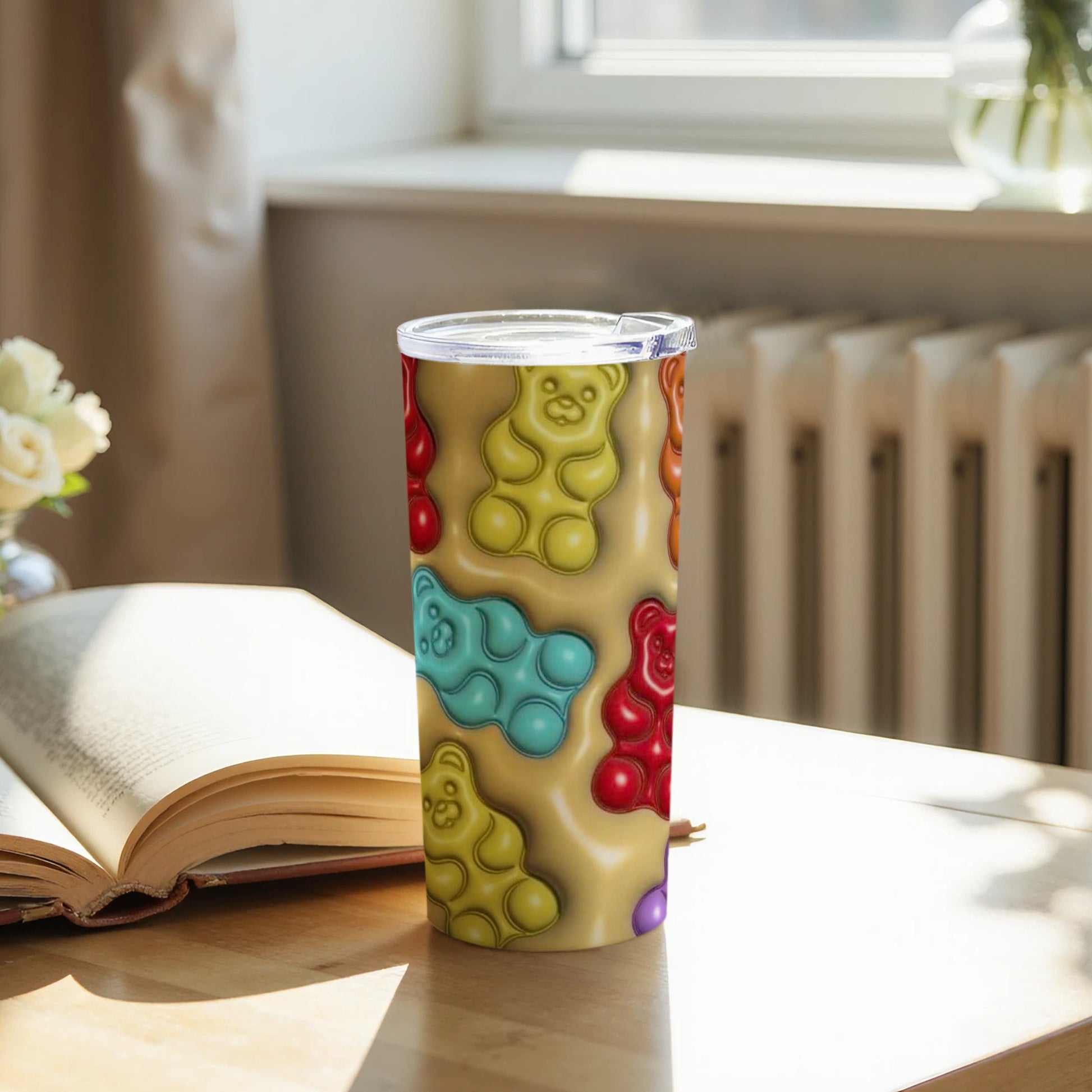 Colorful Gummy Bear Design Insulated Tumbler