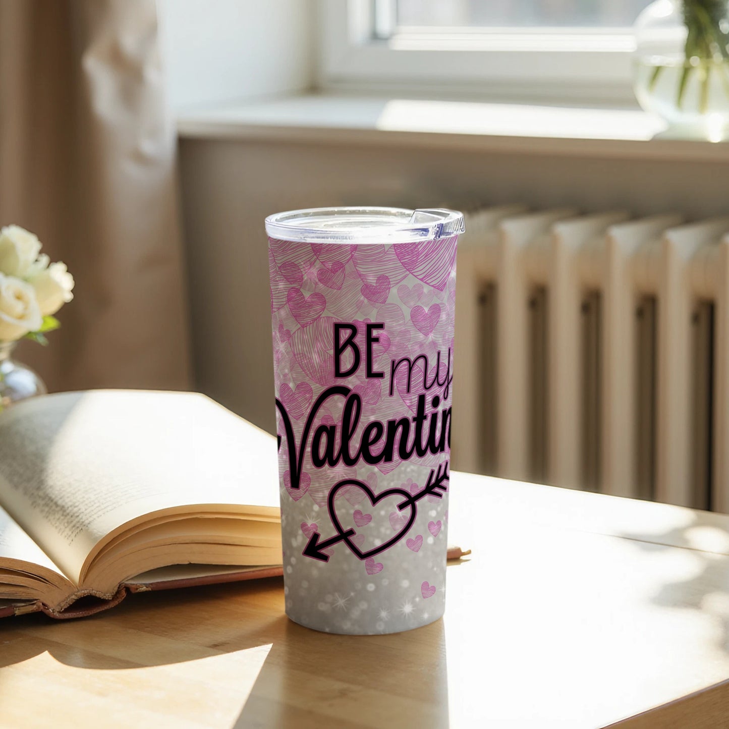 Be My Valentine Heart Arrow Tumbler Product