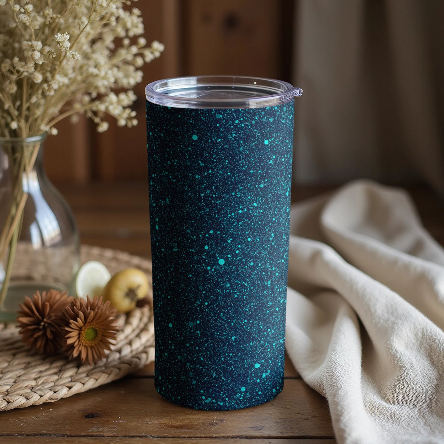 Sparkling Galaxy Design Insulated Tumbler Cup