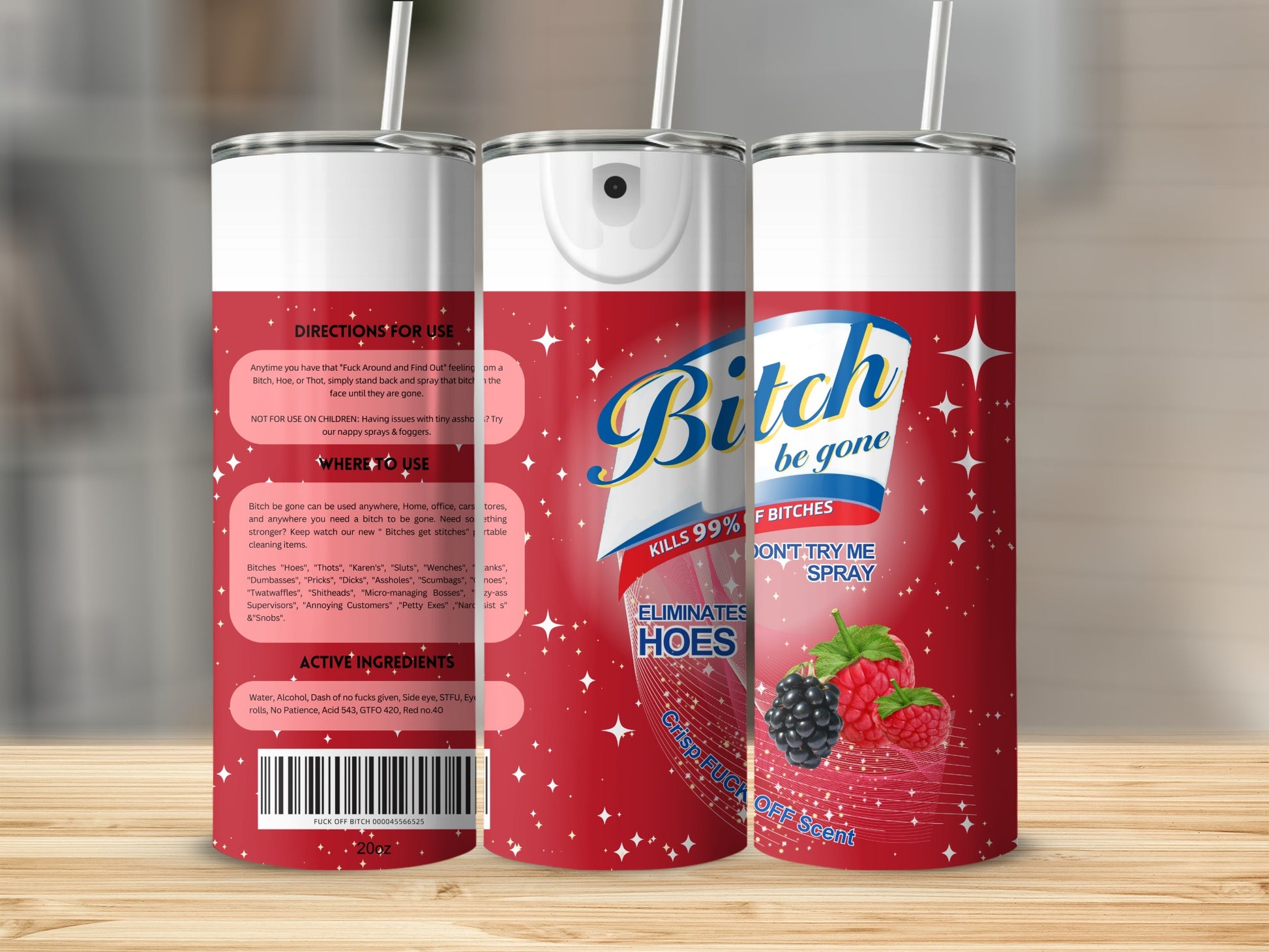 Bitch be gone spray eliminates hoes with crisp scent