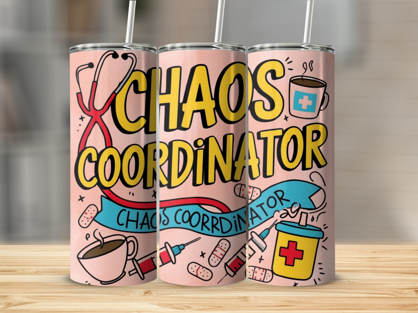 Chaos Coordinator Tumbler Custom Coffee Travel Mug