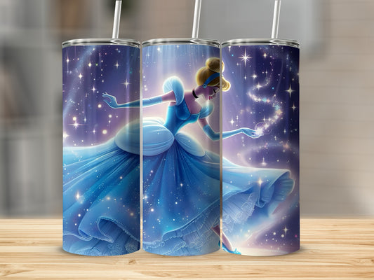 Sparkling Fairy Tale Cinderella Tumbler Cup Magic