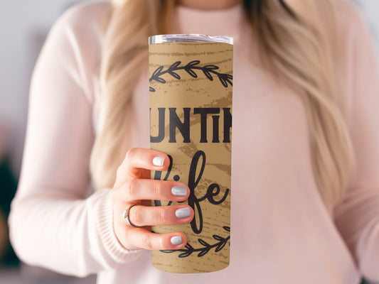 Hunting Life Rustic Design Insulated Tumbler Flask