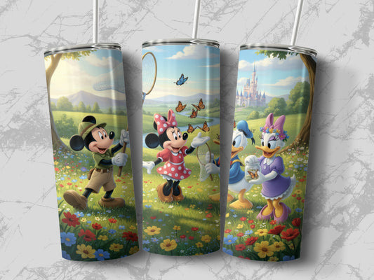 Adorable Character Theme Tall Tumbler Cup Set
