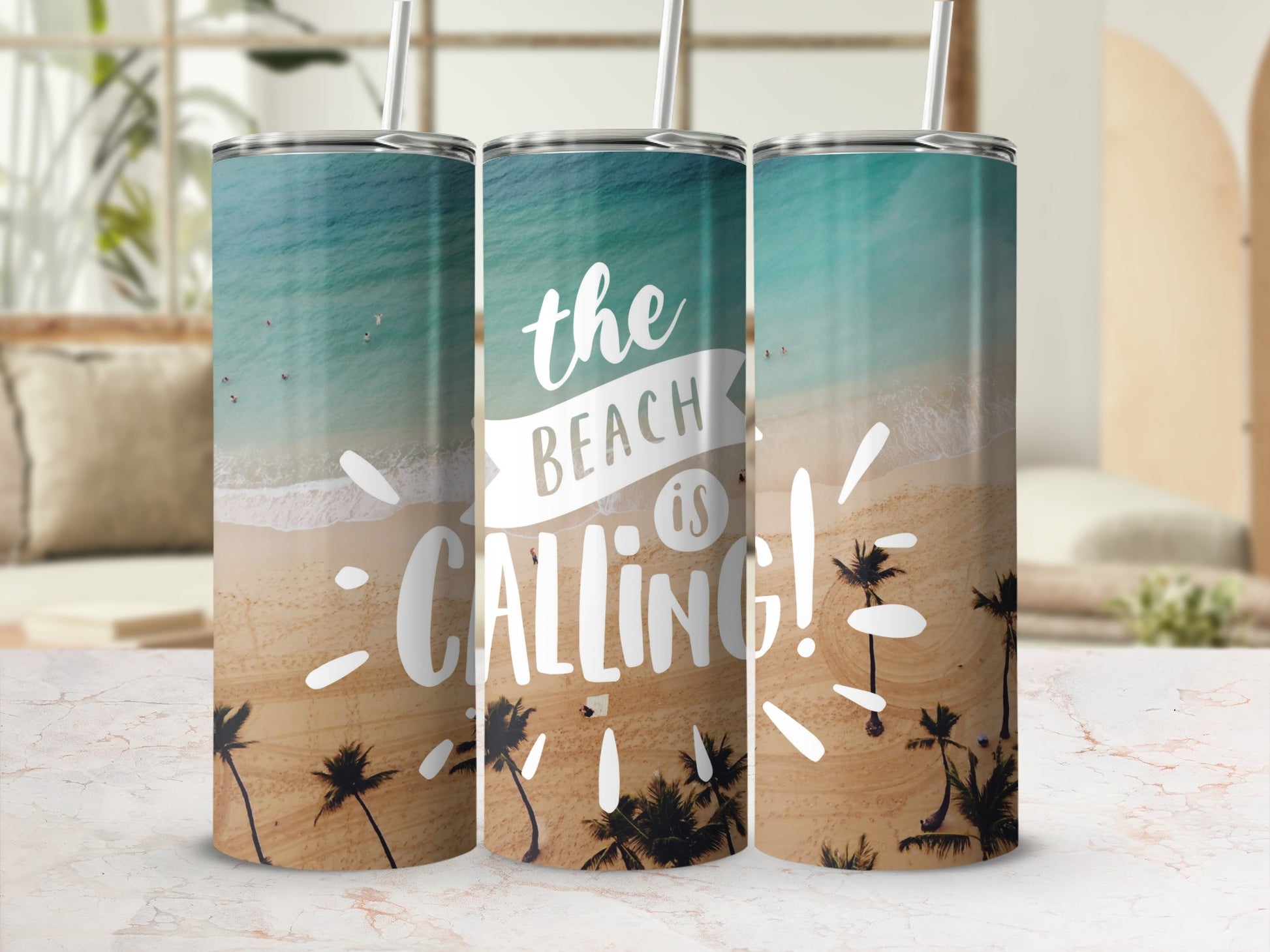 The Beach is Calling Tropical Tumbler product
