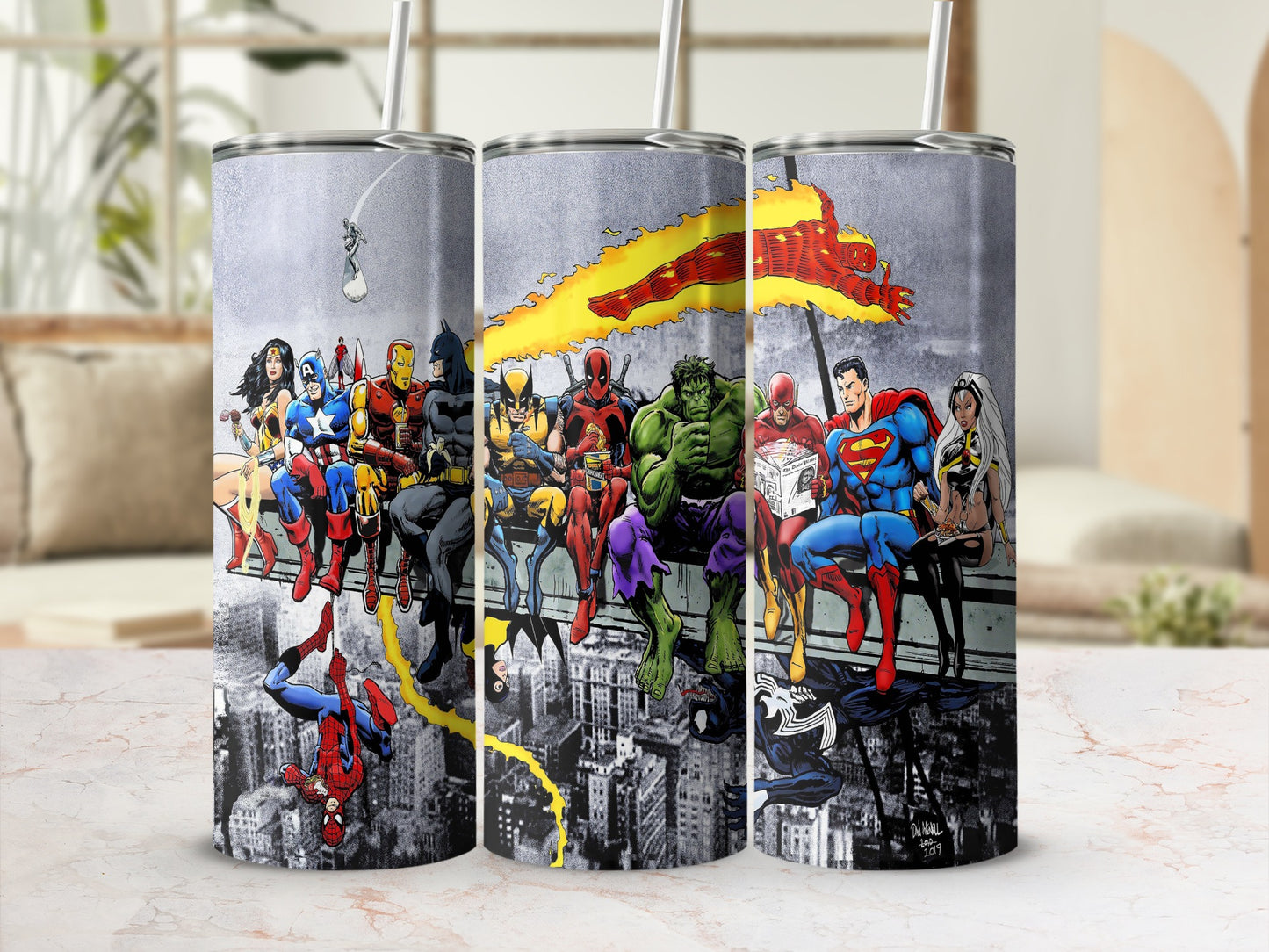 Iconic Comic Heroes City Skyline Super Team product type