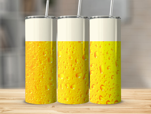 Fun Yellow Beverage Tumbler with Straw Product