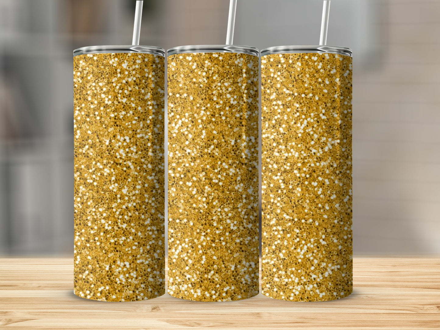 Glittering Gold Sparkle Pattern Tumbler Product