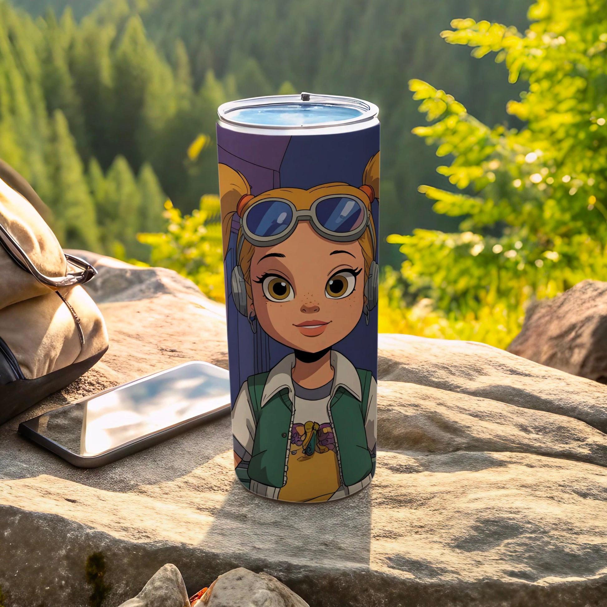 Adventure Kids Pilot Themed Tumbler with Blue Goggles