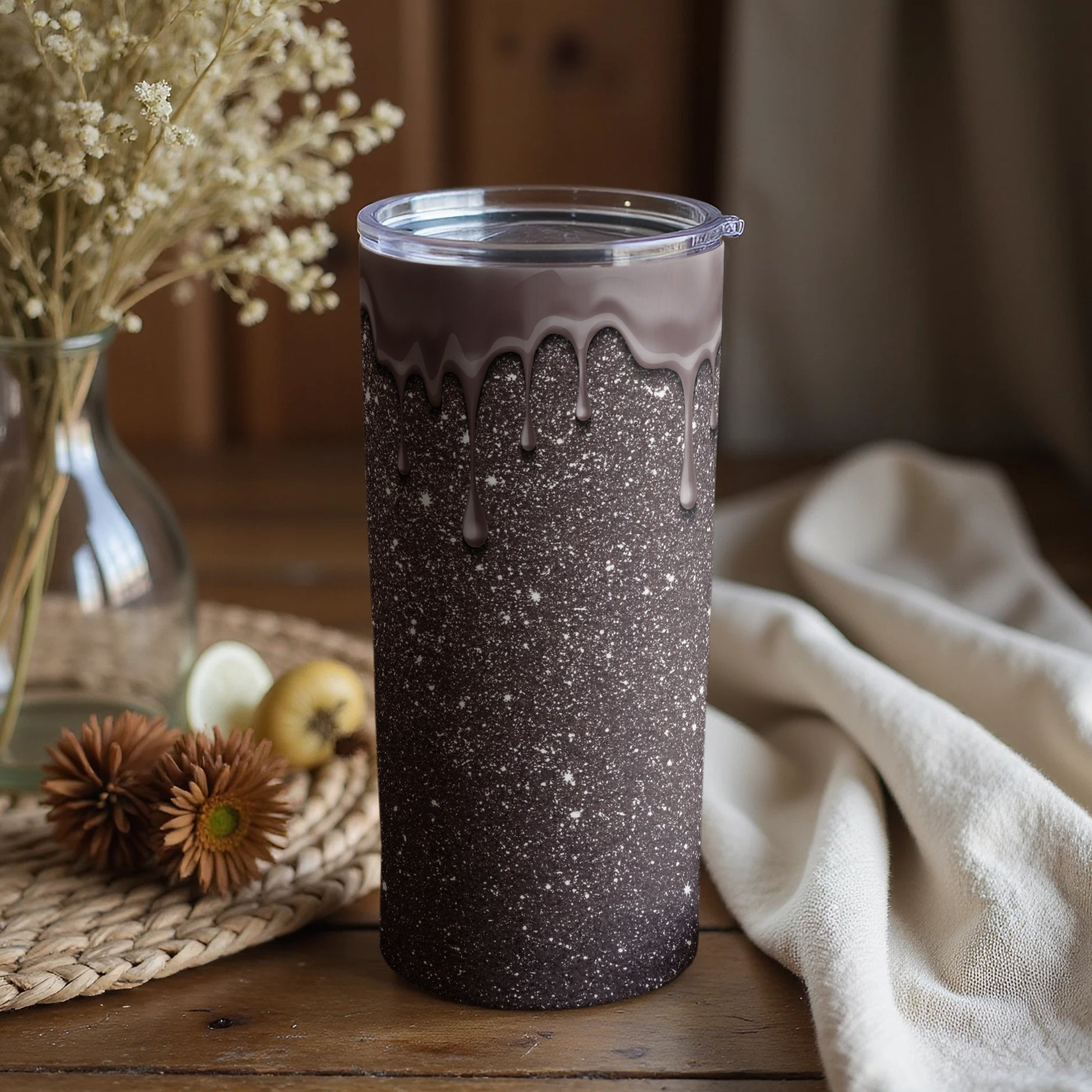 Starry Night Drip Design Insulated Tumbler Product